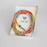 Handykette | Handyband | Blau-Orange-Gelb | Handgemacht | Handy umhängeband | Universalgurt für alle Smartphone | Iphone | Samsung Galaxy